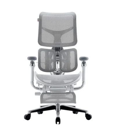 Sihoo Doro S300 chair in grey with footrest.
