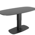 Theo gas lift table in black.