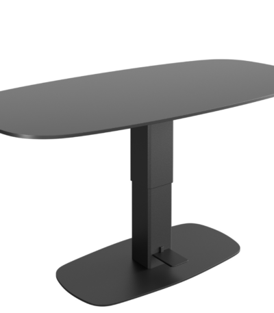 Theo gas lift table in black.