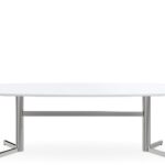 Supreme boardroom table with white top.
